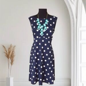 Polka Dot Fit and Flare Dress